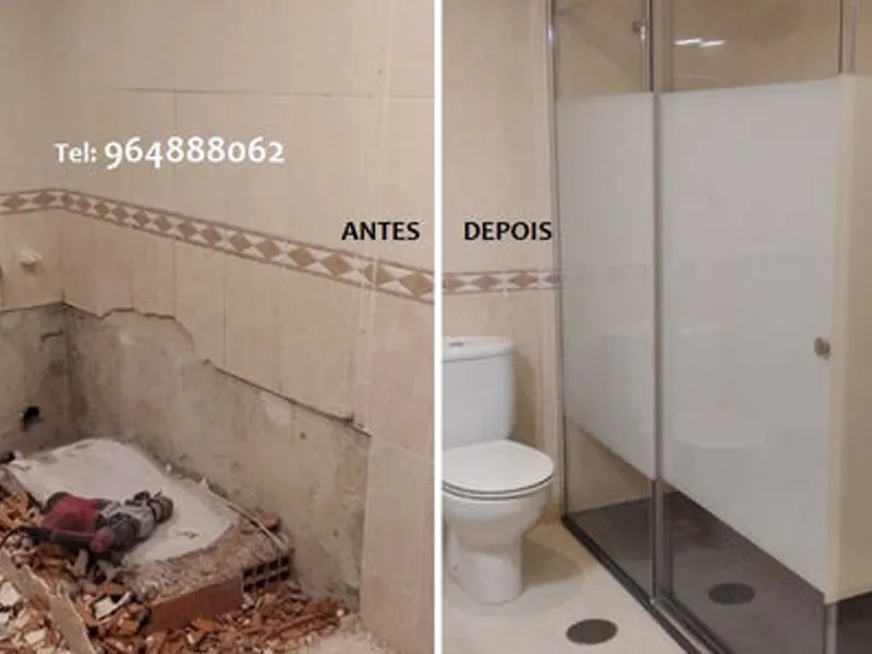 Substituição Banheira por Duche 