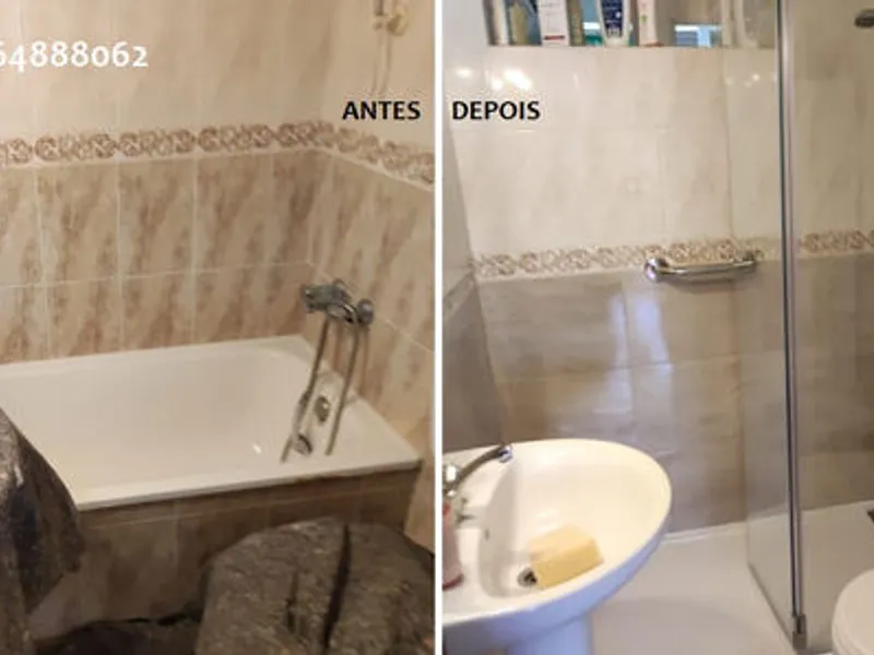 Substituição Banheira por Duche 