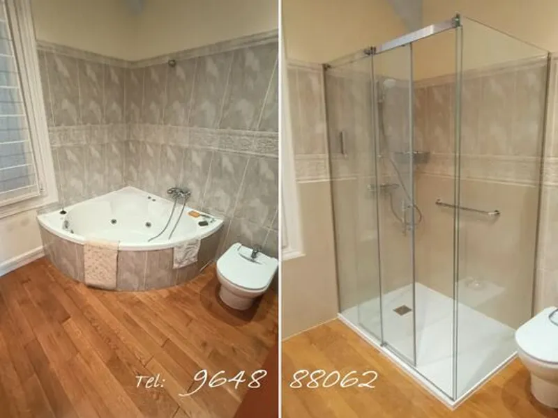 Substituição Banheira por Duche 