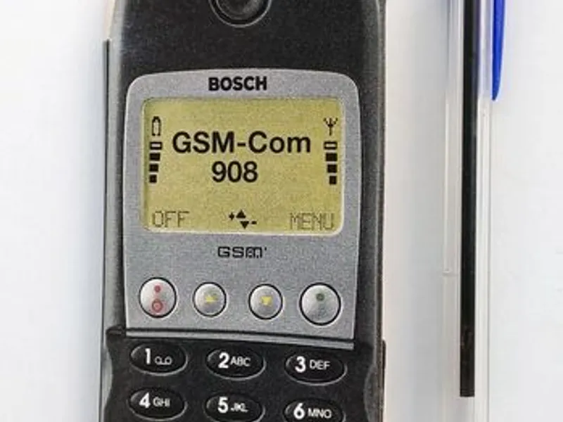 Carteira de fósforos Telemóvel Bosch, anos 90 