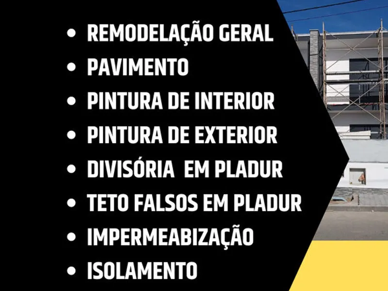 Tetos Falsos, Divisórias, Estucadores, Pinturas