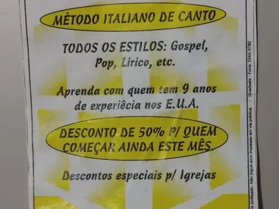 Aulas Profissionais de Canto 