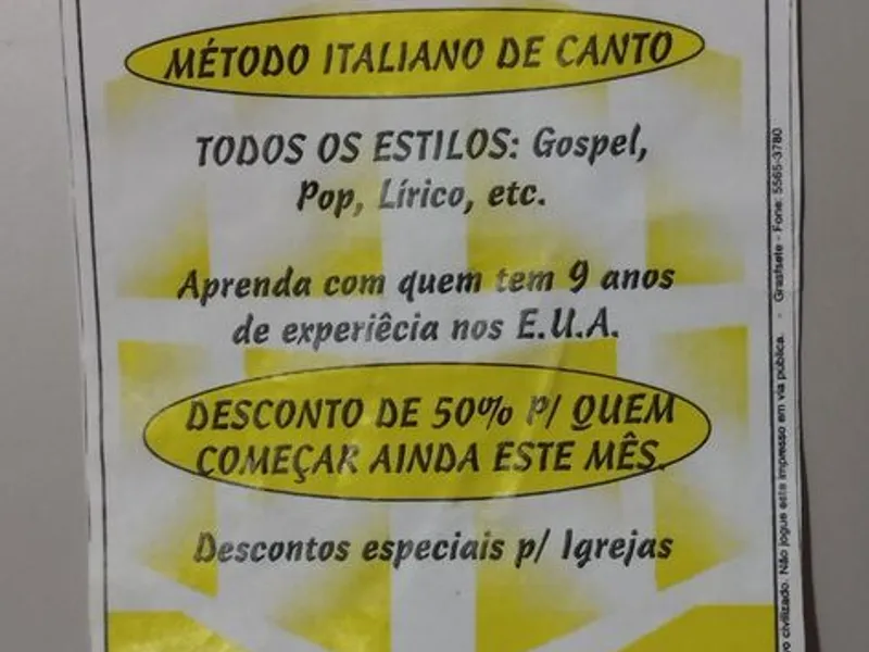 Aulas Profissionais de Canto 