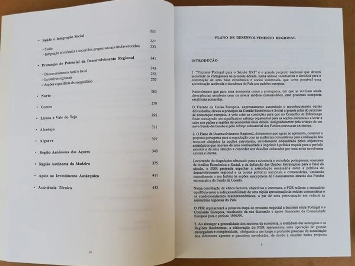 Plano de Desenvolvimento Regional para o Sec XXI