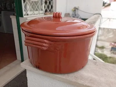 tacho de barro tamanho familiar 