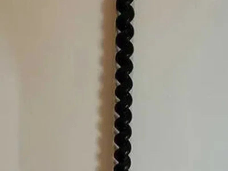 Poste madeira / coluna enrolada escura pau-santo