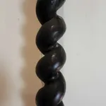 Poste madeira / coluna enrolada escura pau-santo 4