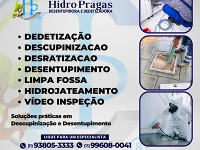 Desentupidora e Dedetizadora 24h em São Paulo e Li