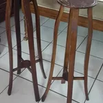 2 porta-vasos em madeira 1