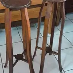 2 porta-vasos em madeira 2