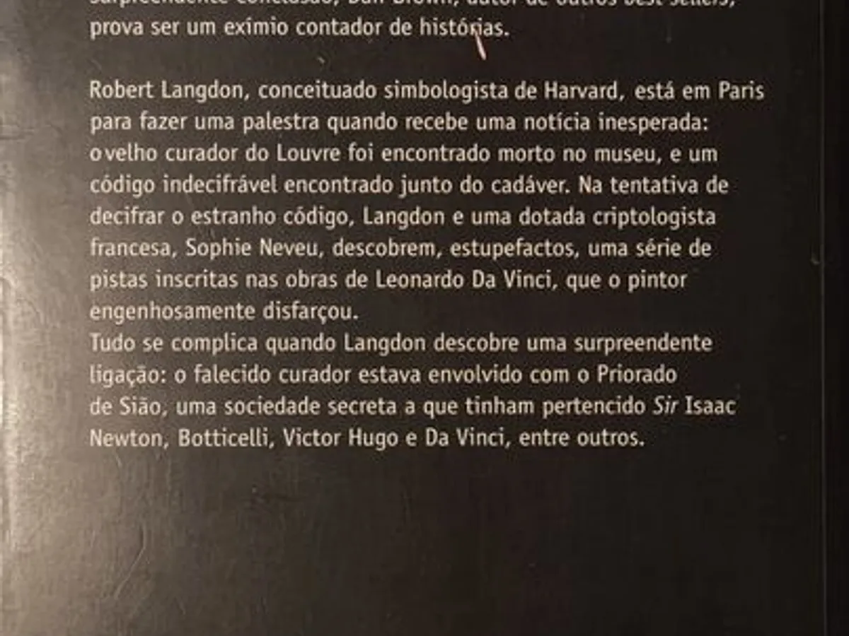O Código Da Vinci - Dan Brown