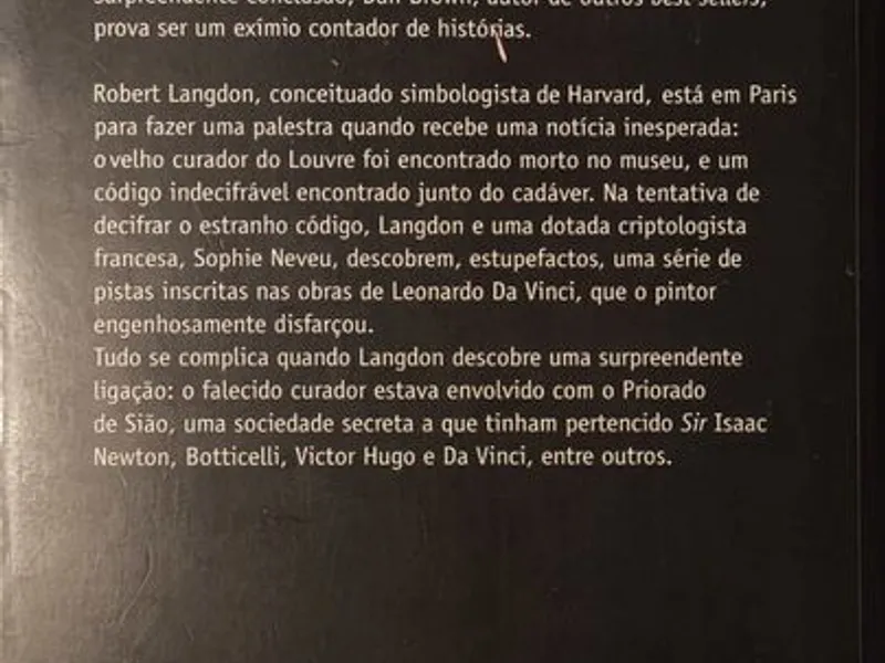 O Código Da Vinci - Dan Brown