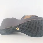 sandalias em pele genuína.  3