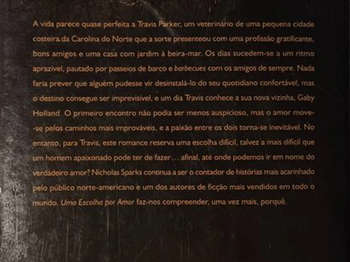 Uma Escolha por Amor - Nicholas Sparks