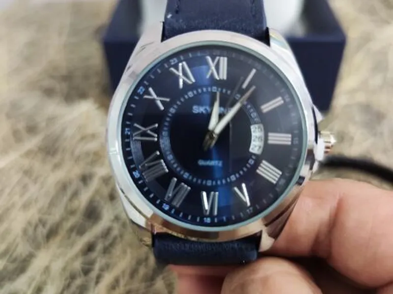 Conjunto relógio e pulseira de homem da marca Skyline 