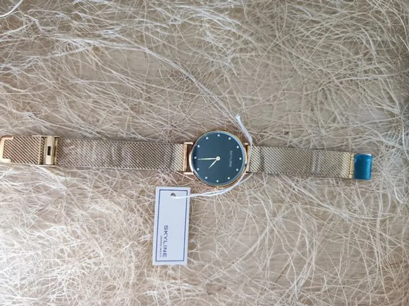 Relógio de pulso para Senhora dourado da Skyline 