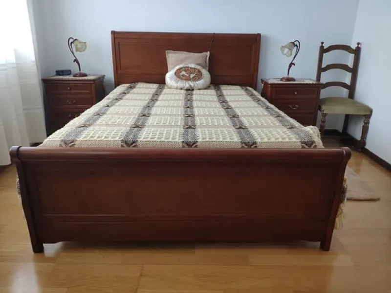 Mobília quarto casal - madeira cerejeira