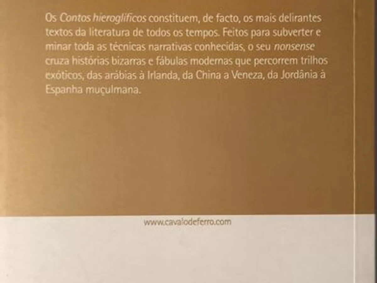 Contos Hieroglíficos - Horace Walpole