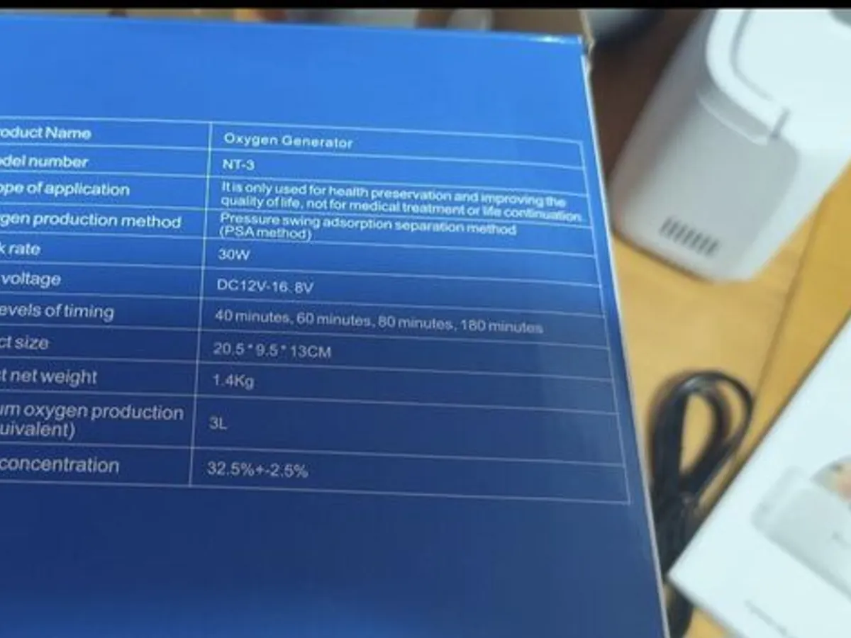 maquina de oxigénio 