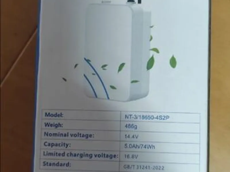 bateria para maquina de oxigénio 