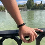 Pulseira em Couro Vegan - Preta 1