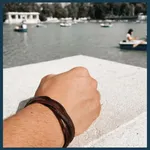 Pulseira em couro vegan 1