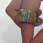 💍 Anel Giratório Dourado e Prateado Família 1