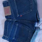 Calções de Ganga Azuis Clássicos com Bainha Dobrad 5