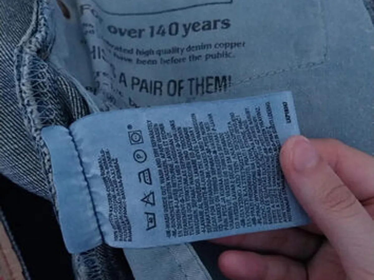 Calções de Ganga Azuis Clássicos com Bainha Dobrad