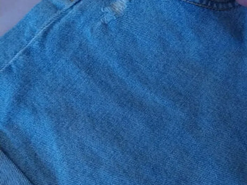 Calções Ganga Azuis Claros Rasgões – Bershka 36