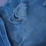 Calções Ganga Bordado Floral e Rasgões – T36 3