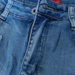 Calções Ganga Bordado Floral e Rasgões – T36 7