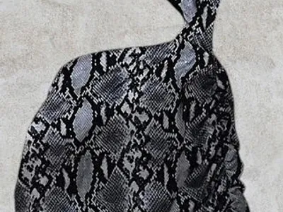 Vestido Ombro Único Preto/Branco – TU