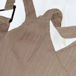 Vestido de Praia Bege com Drapeado – L 5