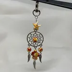 Porta-chaves c/ contas e tartaruga amarelo 2