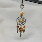 Porta-chaves c/ contas e tartaruga amarelo 3