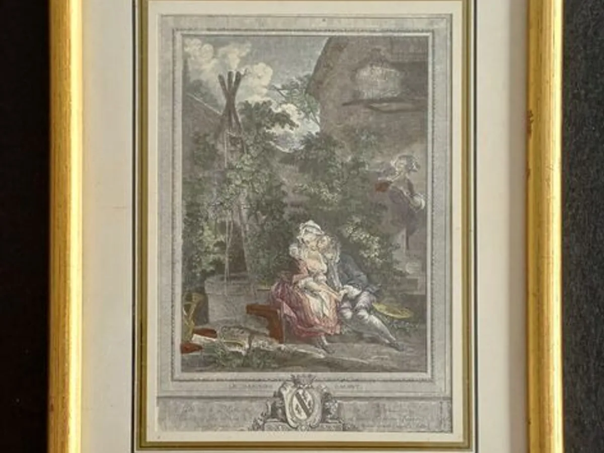 2 pequenos quadros 13,8 X 18,2 cms 