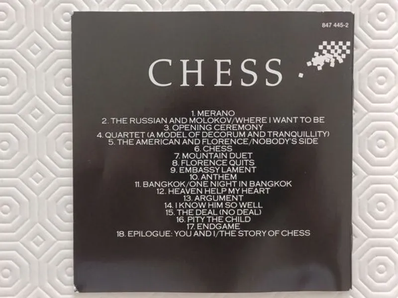 CD duplo CHESS de Benny Andersson, Tim Rice e Björ