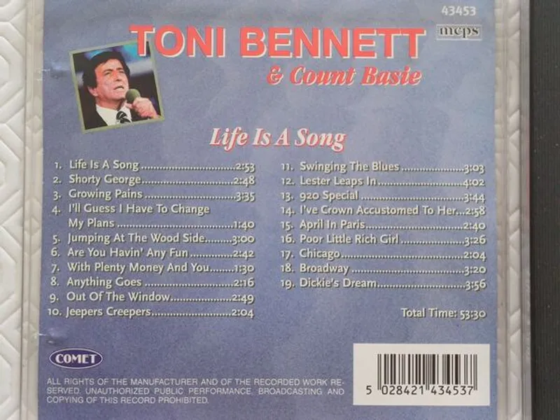 CD – Tony Bennett – Life Is A Song 