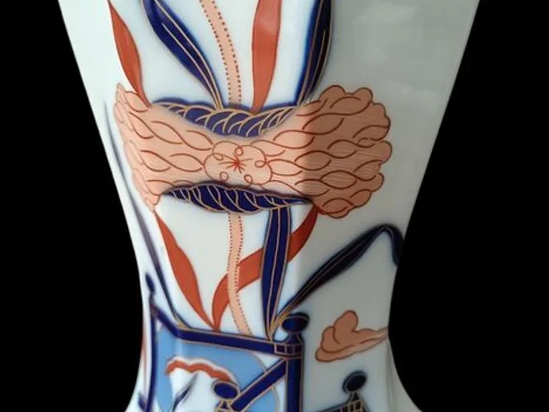 Jarra Vista Alegre Imari Ouro 