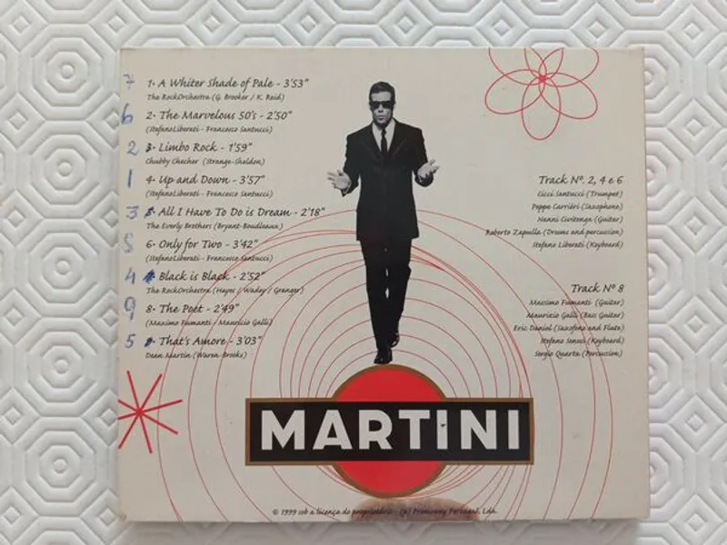 CD – Martini Clássicos dos anos 50 e 60 -Usado