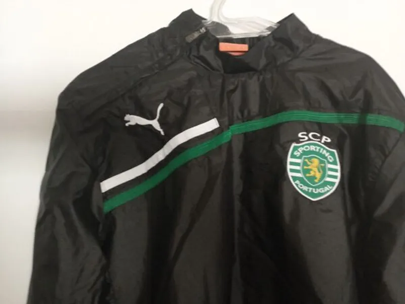 corta vento preto da puma com forro respirável 