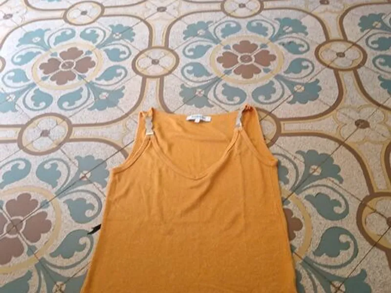 Blusa regata da marca MORGAN, cor laranja mostarda