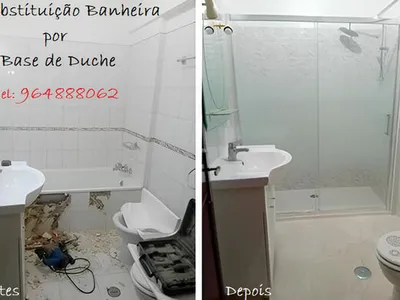 Executamos Substituição Banheira por Duche