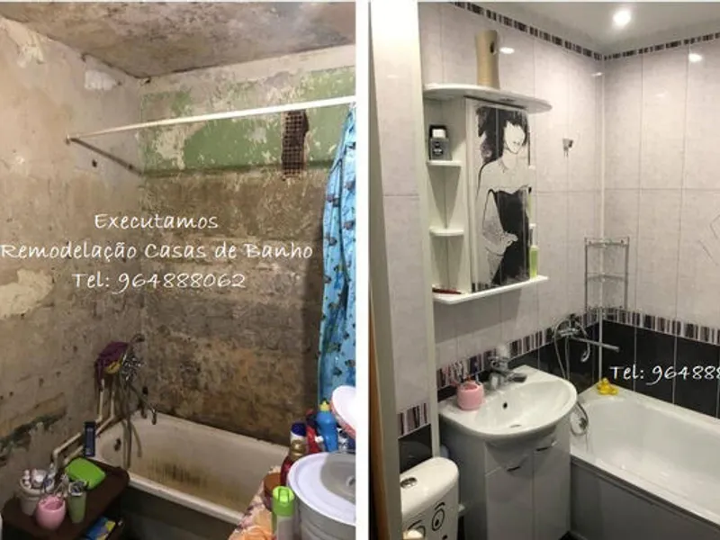 Executamos Remodelações Casas de Banho e Wc