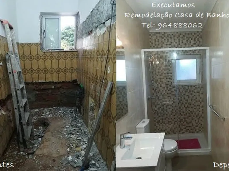 Executamos Remodelações Casas de Banho e Wc