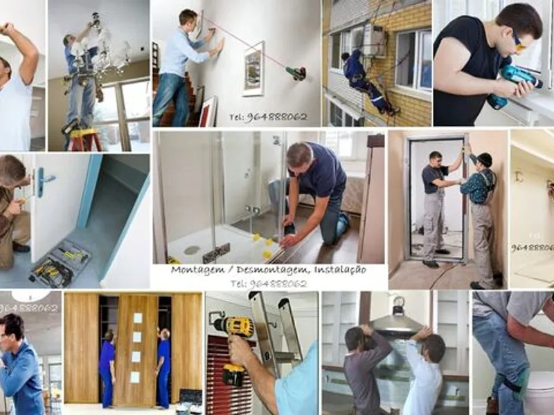 MONTAGEM móveis, aparelhos, equipamentos, ..
