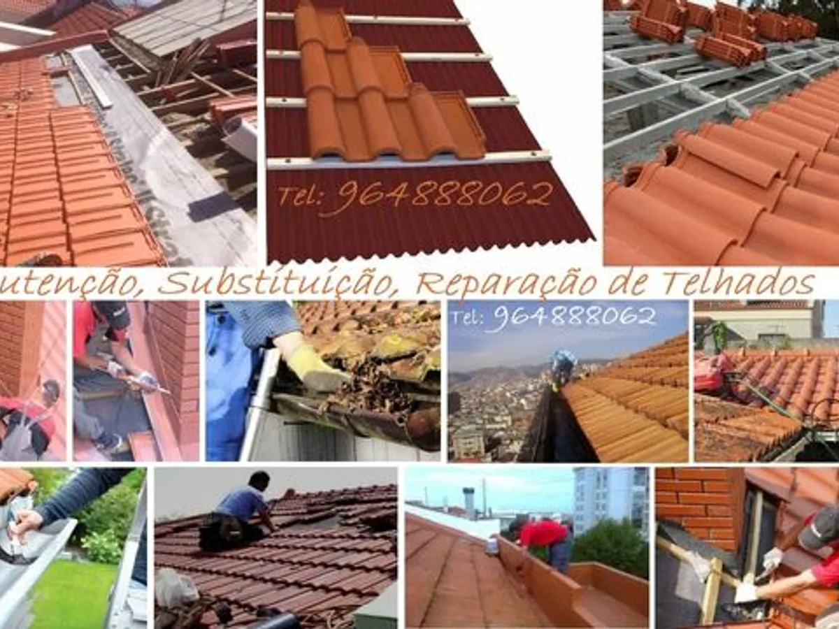Reparação de Telhados - Substituição de Telhados.