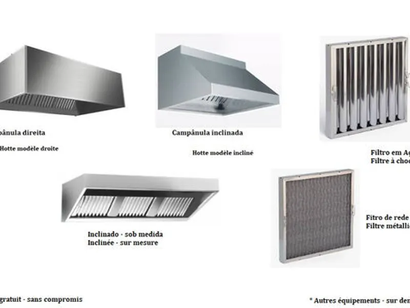 Campânula de Exaustão Profissional em Aço Inoxidáv