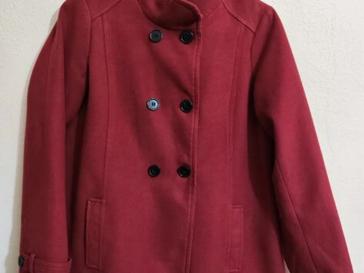 Casaco 3 quartos de Senhora, vermelho escuro da In Extenso 